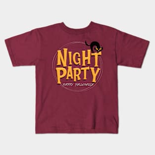 Halloween Night Party I Happy Halloween I Halloween Global Trendy Costumes Kids T-Shirt